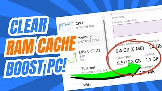 How to Clear RAM Cache in Windows 1011 2024 🚀 Make Computer Faster [upl. by Attej]