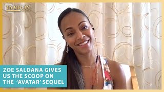 Zoe Saldana Gives Us the Scoop on the ‘Avatar’ Sequel [upl. by Aliza]