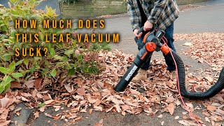 Does this Leaf Vacuum Suck WORX WG512514 TRIVAC 3in1 Electric Leaf BlowerMulcherYard Vacuum [upl. by Leina]