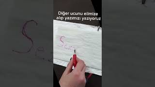 Elektrik akımıyla yazı yazma 🕹🔋🔌 [upl. by Meir]