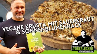 Vegane Krusta alias Pizzamit Sauerkraut und Sonnenblumen Hack Die perfekte Geschmacksexplosion [upl. by Rosena]