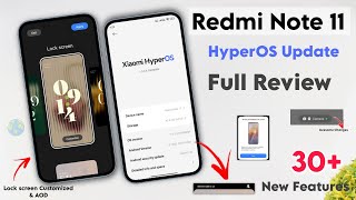 Redmi Note 11 Xiaomi HyperOS New Official Update  Full Review 🌍  30 New Features amp New Animation🔥 [upl. by Lavelle267]