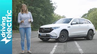 Mercedes EQC 400 review  DrivingElectric [upl. by Annaynek]