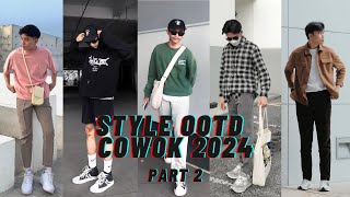 Inspirasi Outfit Cowok Keren  Rekomendasi Ootd Pria 2024  Shopee Haul [upl. by Yeltsew474]