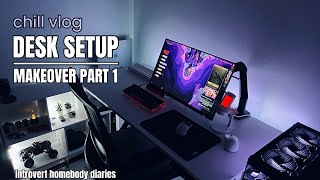 Gaming Vlog 🎮  Part 1 Desk Setup Makeover [upl. by Polly328]