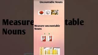 Uncountable Nouns and Measure uncountable Nouns 🤔uncountablenouns shortfeed shorts shortviral [upl. by Eedolem562]