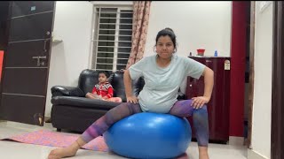 Best birth ball exercises to induce labour  Normal delivery preparation part 1 [upl. by Aielam803]