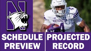 Northwestern Football 2024 Schedule Preview amp Record Projection [upl. by Aleina882]