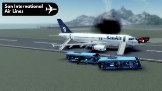 ROBLOX  SA783  Emergency Landing  San Air Flight [upl. by Rog]