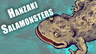 Hanzaki The Monstrous Salamander  Japanese Yokai Folklore [upl. by Mahala]