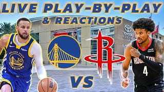 Golden State Warriors vs Houston Rockets  Live PlayByPlay amp Reactions [upl. by Harve282]