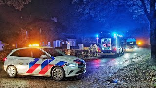 Middelbrand in woning aan de Waterhoefstraat in Moergestel  21112022 [upl. by Oijile]