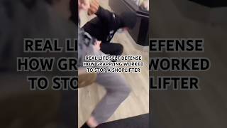 Skilled Grappler Stops Shoplifter in selfdefense shorts bjj [upl. by Ona662]