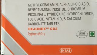 Rejunex CD3 Tablet uses in Hindi  rejunex cd 3 tablet uses side effects and doses in Hindi [upl. by Sirotek]