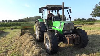 DeutzFahr amp Claas baling hay [upl. by Anitaf510]