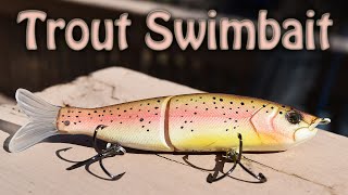 Airbrush Painting Custom TROUT SWIMBAIT River2Sea SWaver [upl. by Annawaj489]