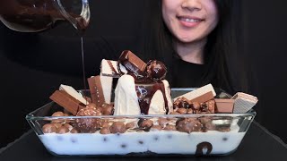 ASMR MALTESERS amp MILK  BEN amp JERRYS CHOCOLATE CARAMEL  KITKAT FERRERO ROCHER HAZELNUT WAFER [upl. by Lorraine]