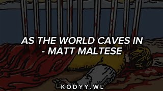 Matt Maltese  As The World Caves In  sub español [upl. by Ardra]