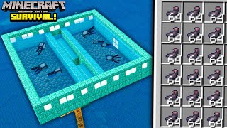 FARM de LULA FÁCIL e EFICIENTE  Minecraft Bedrock Survival 48 [upl. by Hsiekal]