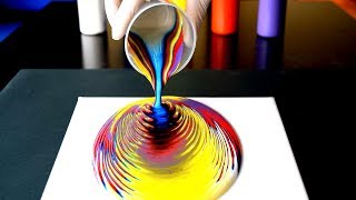 Pouring  Mi Primera Experiencia con Acrílicos Fluidos 🎨 Acrylic Pouring en español [upl. by Mann]