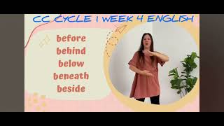 CC CYCLE 1 WEEK 4 ENGLISH [upl. by Luapnhoj940]