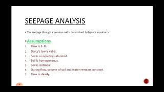 seepage part2 seepage analysis  laplace equation [upl. by Babbie]