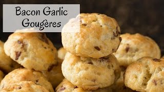 Bacon Garlic Gougeres [upl. by Furgeson]