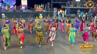 kolattam tamil dance  MTS Biggest Pongal Celebration in USA  tamil dance  dance [upl. by Bhayani]