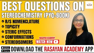 BEST QUESTIONS ON STEREOCHEMISTRY  CSIR UGC NET  GATE  CHEMICAL SCIENCE [upl. by Amadus430]