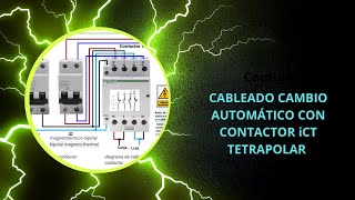 Cableado automático con contactor iCT tetrapolar [upl. by Lacram]