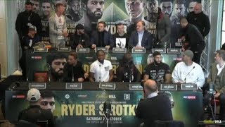 BEEF TED CHEESEMAN amp ASINIA BYFIELD GO AT IT  STAND UP amp TRADE WORDS AT PRESS CONFERENCE [upl. by Holihs]