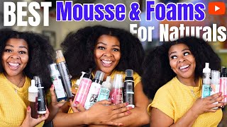 Best Mousse amp Foams For Naturals  CRAZY Definition amp Moisture on DRY Hair [upl. by Akihsay901]