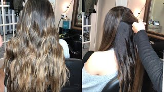 WAVES HAIR TUTORIAL USING HOT TOOLS 1 14 CURLING IRON [upl. by Elkcim]