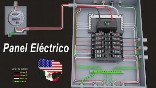 INSTALACION ELECTRICA RESIDENCIAL Centro de Carga  Panel Tablero Eléctrico México EEUU [upl. by Ariaic]