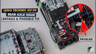 Investigating the rear axle issue amp a potential fix for the LEGO Technic 42129 MercedesBenz Zetros [upl. by Hameean]