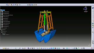 Hydraulic clamshell grab bucket Tutorial  DMU CATIA [upl. by Rissa]