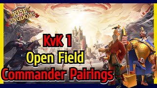 KvK 1 Open Field Commander Pairings F2P Friendly [upl. by Alet]