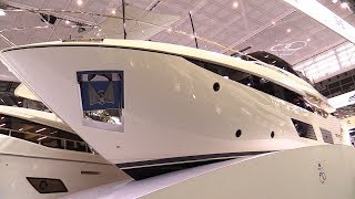 2018 Ferretti 920 Super Yacht  Walkaround  2018 Boot Dusseldorf Boat Show [upl. by Vtehsta]