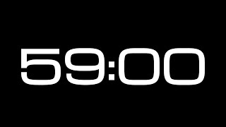 59 Minute Countdown Timer  NO SOUND [upl. by Gorlin]