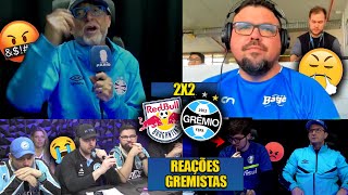 REAÇÕES dos GREMISTAS FURIOSOS com o EMPATE  BRAGANTINO 2X2 GRÊMIO REACT BRASILEIRÃO 2024 [upl. by Nylazor]