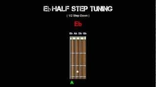 Bass Tuning  Eb Half Step [upl. by Bigford780]