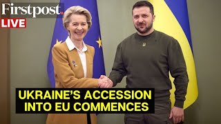 LIVE Ukraine Set for Symbolic Start of EU Membership Talks  Russia Ukraine War [upl. by Michell]