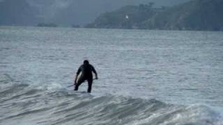 Fanatic SUP 106quot Wild Winds Richard Lai Eastbourne New Zealand 2009 Part 3 [upl. by Haidebez]