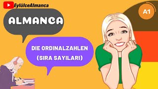 30 DERS  ALMANCA SIRA SAYILARI  DİE ORDİNALZAHLEN [upl. by Moses]