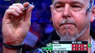 WK Darts 20132014 Finale Michael van Gerwen  Peter Wright [upl. by Yllus]