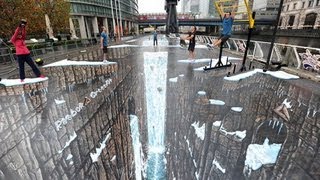 Illusion  3D Street Art Kurt wenner [upl. by Oinotnaesoj]