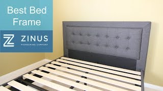 Best Bed Frame  Zinus Compact Square Platform Review [upl. by Shannen]