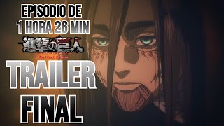 Estreno del TRAILER FINAL  Shingeki No Kyojin Final Season Part 4 FINAL CHAPTERS 4 Noviembre [upl. by Maclay186]