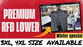 BIG SIZE LOWER  PREMIUM QUALITY MENS WINTER LOWER👖 RFD LYCRA FABRIC TRACK PANTS [upl. by Carolle]