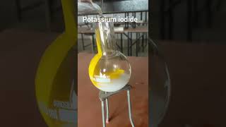 Lead nitrate reaction with kl chemistry organicchemistry treding ytshorts [upl. by Bernardo]